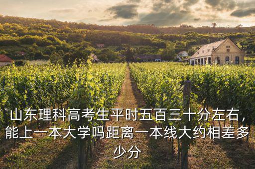 山東理科高考生平時(shí)五百三十分左右，能上一本大學(xué)嗎距離一本線大約相差多少分