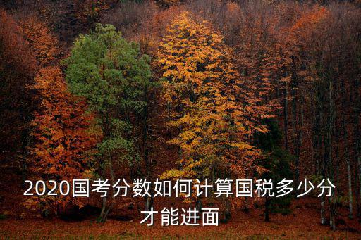 2020國考分?jǐn)?shù)如何計(jì)算國稅多少分才能進(jìn)面
