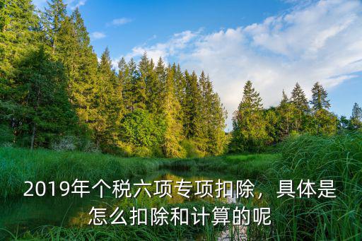 2019個稅深圳專項扣除多少,2019年個稅六項專項扣除