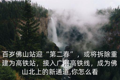 廣湛高鐵佛山站設置哪里,百歲佛山站迎第二春