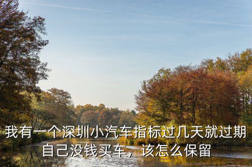 深圳指標延期多少錢,有深圳上牌指標