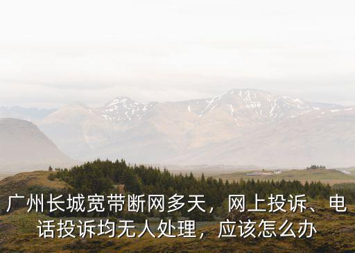 廣州長(zhǎng)城寬帶斷網(wǎng)多天，網(wǎng)上投訴、電話投訴均無(wú)人處理，應(yīng)該怎么辦