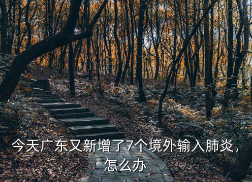今天廣東又新增了7個境外輸入肺炎，怎么辦