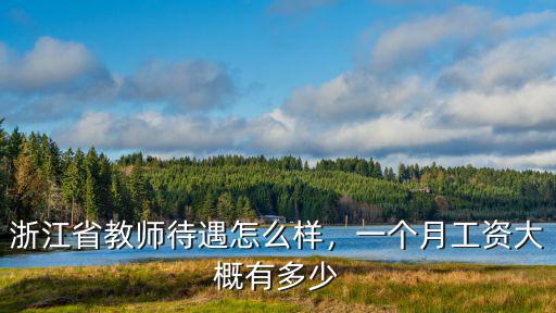 浙江省教師待遇怎么樣，一個月工資大概有多少
