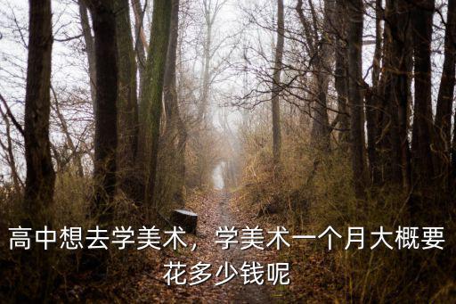 浙江美術高考需花多少錢,高中想去學美術