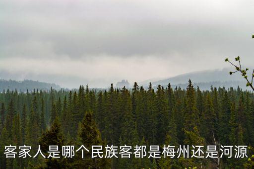 客家人是哪個民族客都是梅州還是河源