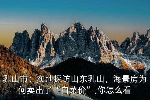 山東白菜價房價多少,海景房為何賣出了白菜價