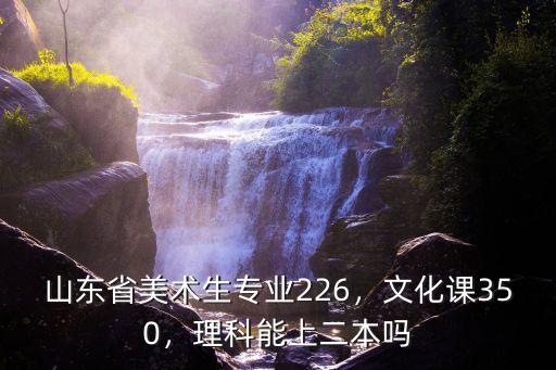 山東文科美術(shù)生文化多少分上二本,山東藝術(shù)文二本分?jǐn)?shù)線多少