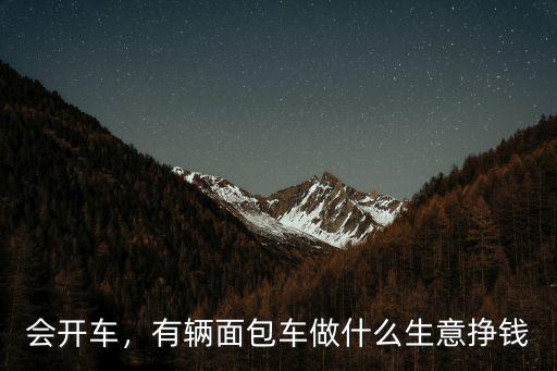 會(huì)開車，有輛面包車做什么生意掙錢