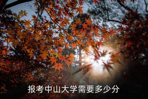 中山大學(xué)自考本科多少分,報(bào)考中山大學(xué)需要多少分