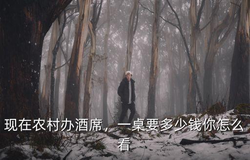現在農村辦酒席，一桌要多少錢你怎么看