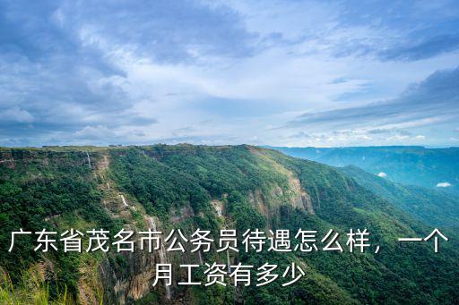 廣東省茂名市公務員待遇怎么樣，一個月工資有多少
