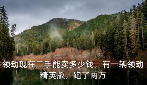 菏澤17年領(lǐng)動(dòng)二手車能賣多少,有一輛領(lǐng)動(dòng)精英版