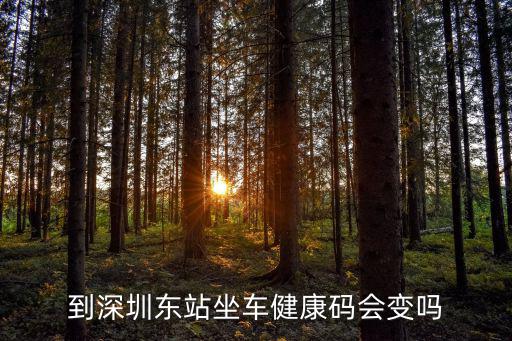 到深圳東站坐車健康碼會變嗎