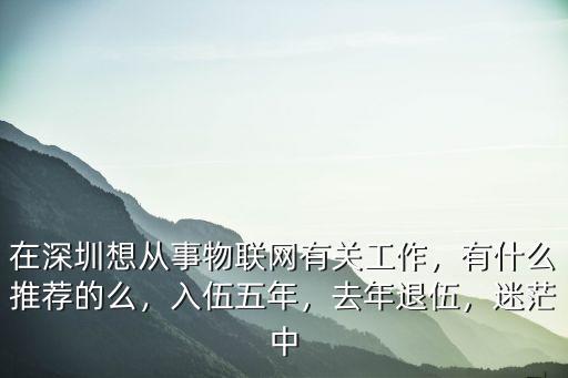 物聯網工程師在深圳薪水是多少,在深圳想從事物聯網有關工作