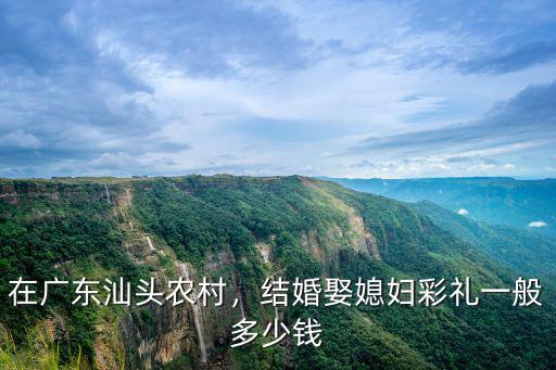 汕頭潮南農村彩禮多少,在廣東汕頭農村