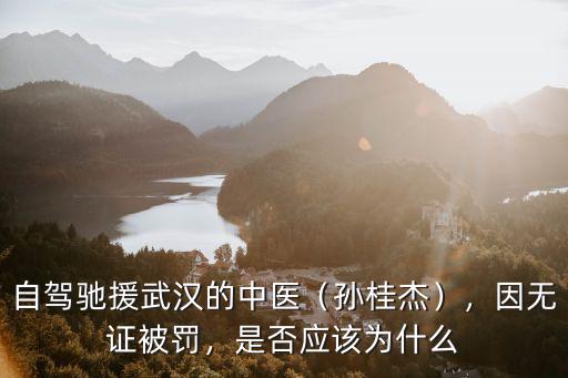 自駕馳援武漢的中醫(yī)（孫桂杰），因無(wú)證被罰，是否應(yīng)該為什么