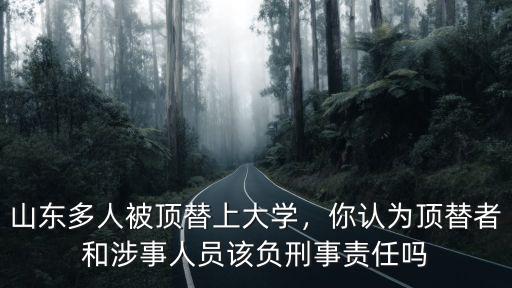 山東頂替大學(xué)生有多少,山東頂替上大學(xué)事件