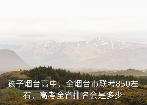 高考煙臺2000名全省多少名,濟南市聯考1700名