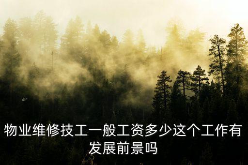 廣州物業(yè)管理工資一般是多少,物業(yè)維修技工一般工資多少