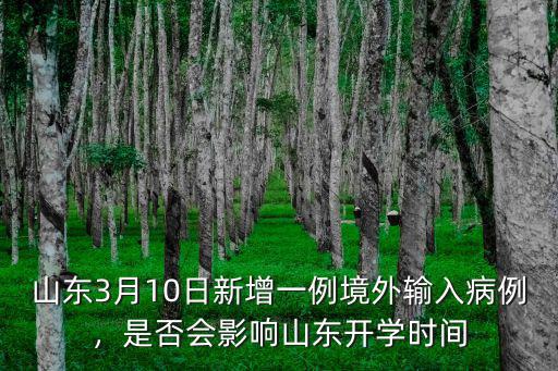 山東3月10日新增一例境外輸入病例，是否會(huì)影響山東開(kāi)學(xué)時(shí)間
