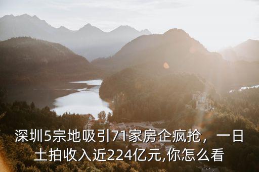 深圳土拍一天收入多少,深圳最大規模土拍突然中止