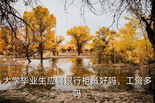 江門銀行畢業生工資是多少錢,大學畢業生應聘銀行柜員好嗎