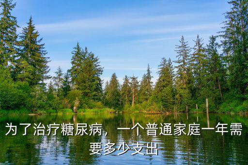 為了治療糖尿病，一個普通家庭一年需要多少支出