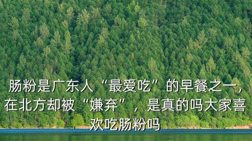 腸粉是廣東人“最愛吃”的早餐之一，在北方卻被“嫌棄”，是真的嗎大家喜歡吃腸粉嗎
