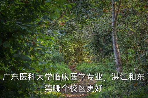 廣東醫(yī)科大學(xué)臨床醫(yī)學(xué)專業(yè)，湛江和東莞哪個校區(qū)更好