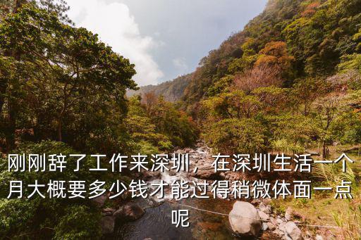 西安到深圳多少錢一個月多少錢一個月,剛剛辭了工作來深圳
