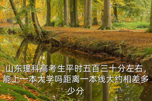 山東理科高考生平時五百三十分左右，能上一本大學嗎距離一本線大約相差多少分