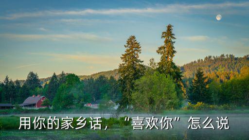 廣州的家鄉話 我喜歡你怎么說,喜歡你怎么說