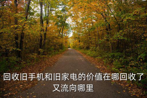 回收舊手機和舊家電的價值在哪回收了又流向哪里