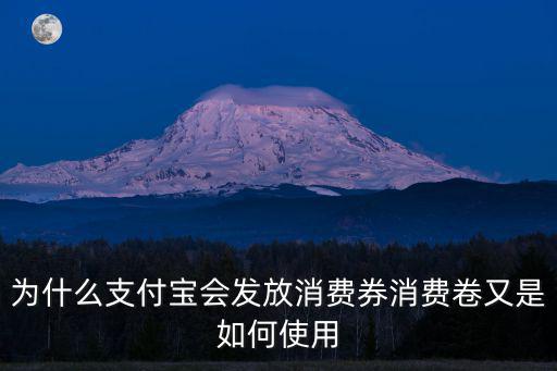 中山支付寶20元消費券怎么用,為什么支付寶會發放消費券