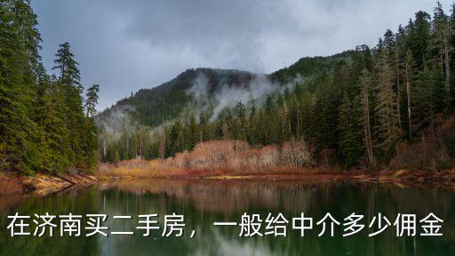 濟南二手房中介費是多少,在濟南買二手房