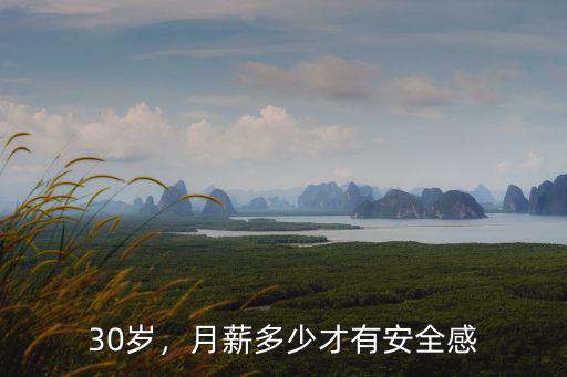 30歲，月薪多少才有安全感
