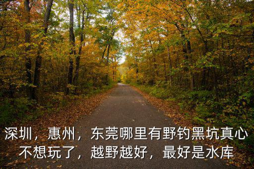 東莞網紅越野在哪里,東莞哪里的景區不收費