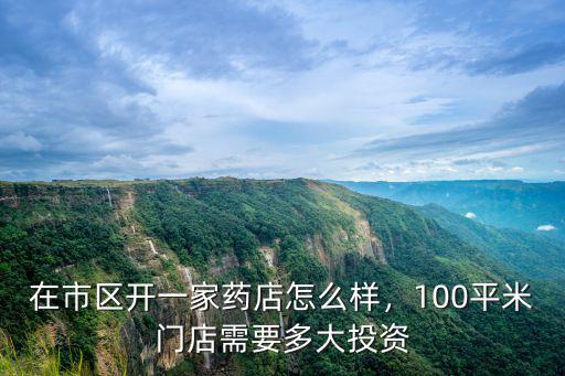 在市區開一家藥店怎么樣，100平米門店需要多大投資