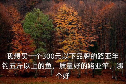 我想買一個300元以下品牌的路亞竿釣五斤以上的魚，質量好的路亞竿，哪個好