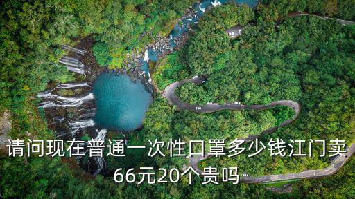 請問現在普通一次性口罩多少錢江門賣66元20個貴嗎