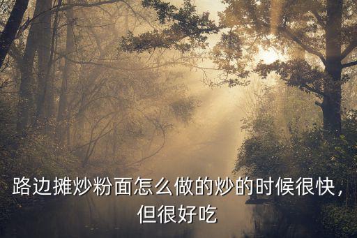 廣東路邊攤三元炒米粉怎么做的,路邊攤炒粉面怎么做的