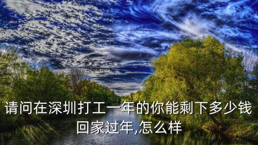 請問在深圳打工一年的你能剩下多少錢回家過年,怎么樣