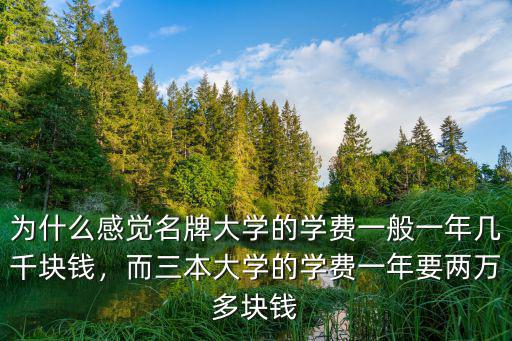 為什么感覺名牌大學(xué)的學(xué)費(fèi)一般一年幾千塊錢，而三本大學(xué)的學(xué)費(fèi)一年要兩萬(wàn)多塊錢