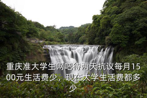 重慶準大學生網吧待兩天抗議每月1500元生活費少，現在大學生活費都多少