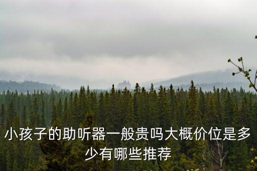 小孩子的助聽器一般貴嗎大概價位是多少有哪些推薦