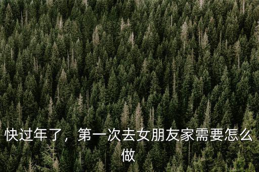 快過年了，第一次去女朋友家需要怎么做