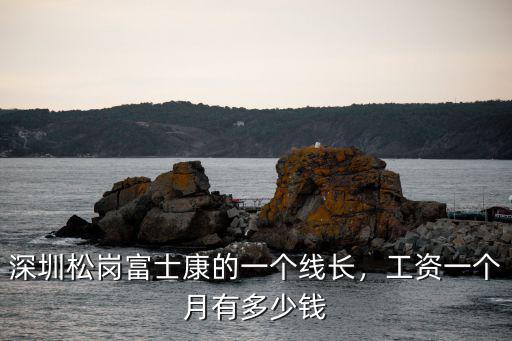 深圳松崗富士康的一個線長，工資一個月有多少錢
