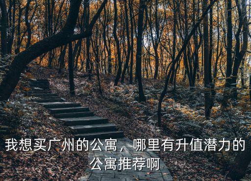 廣州適合在哪里買公寓,我想買廣州的公寓