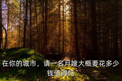 在你的城市，請一名月嫂大概要花多少錢值得嗎